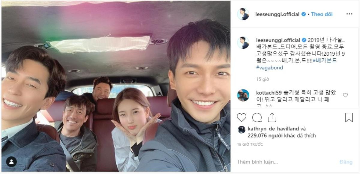 Lee Seung Gi và Suzy chính thức hoàn thành bộ phim sắp ra mắt 'Vagabond' Ảnh 5