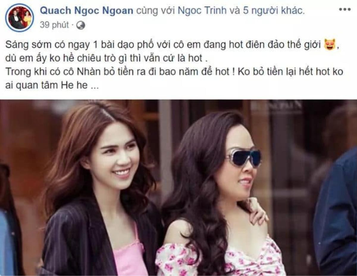 Quách Ngọc Ngoan đá xéo Lý Nhã Kỳ 