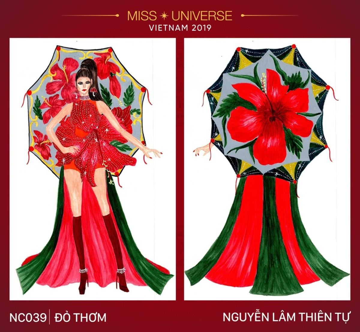 Thiết kế 'Đỏ thơm' bị chê, Hoàng Thùy mang 'gánh chè hoa dâm bụt' càn quét Miss Universe? Ảnh 1