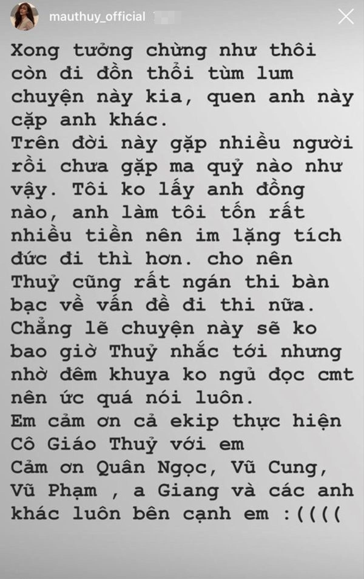 Sau 1 năm mới chịu lên tiếng về việc đi thi Miss Earth, Mâu Thủy liệu đang suy nghĩ gì? Ảnh 3