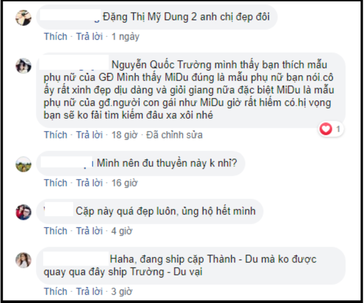 Fans bỗng nhiên 'đẩy thuyền' Midu - Quốc Trường (Về nhà đi con) chỉ vì một dòng bình Ảnh 3