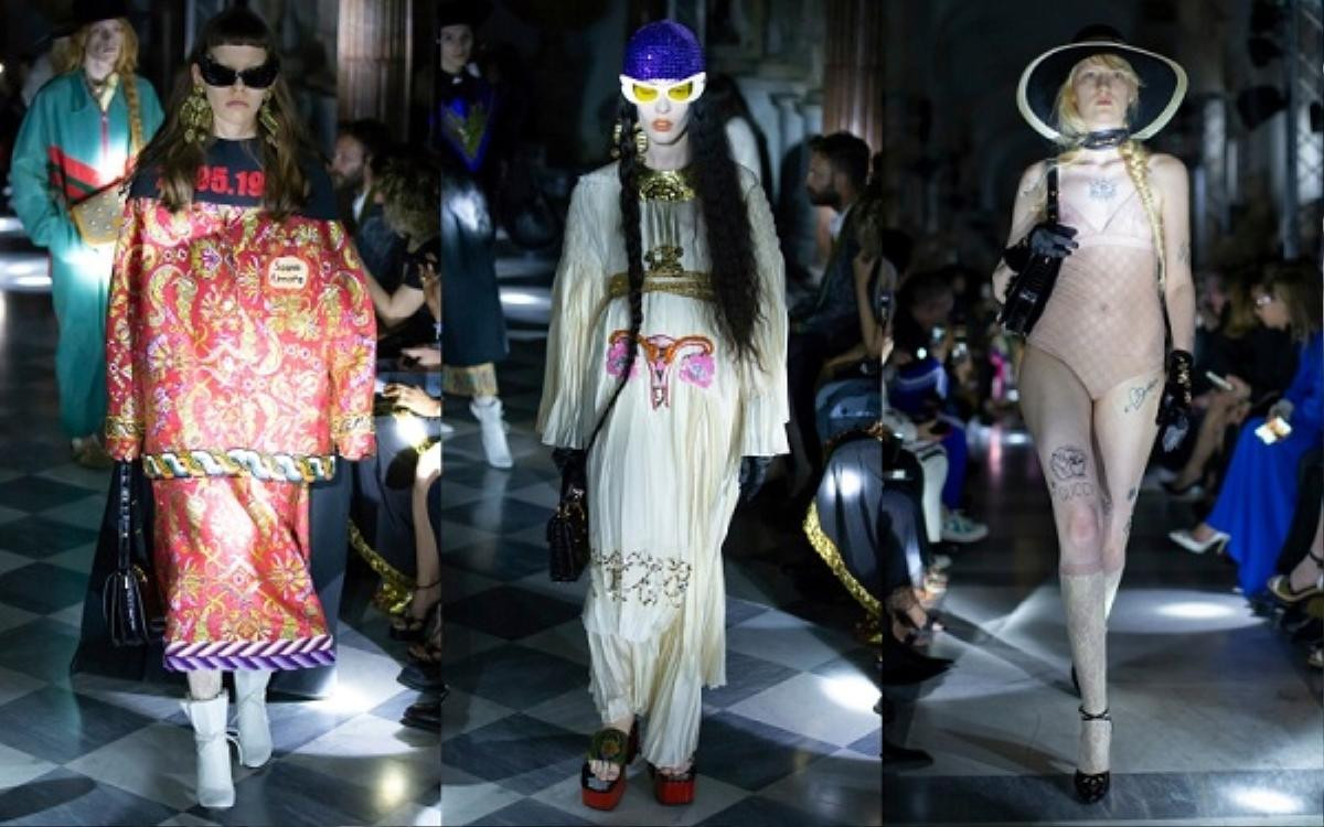 Siêu mẫu  Naomi Campbell quyến rũ như 'nữ thần Hy Lạp' tại show Gucci Cruise 2020 Ảnh 9