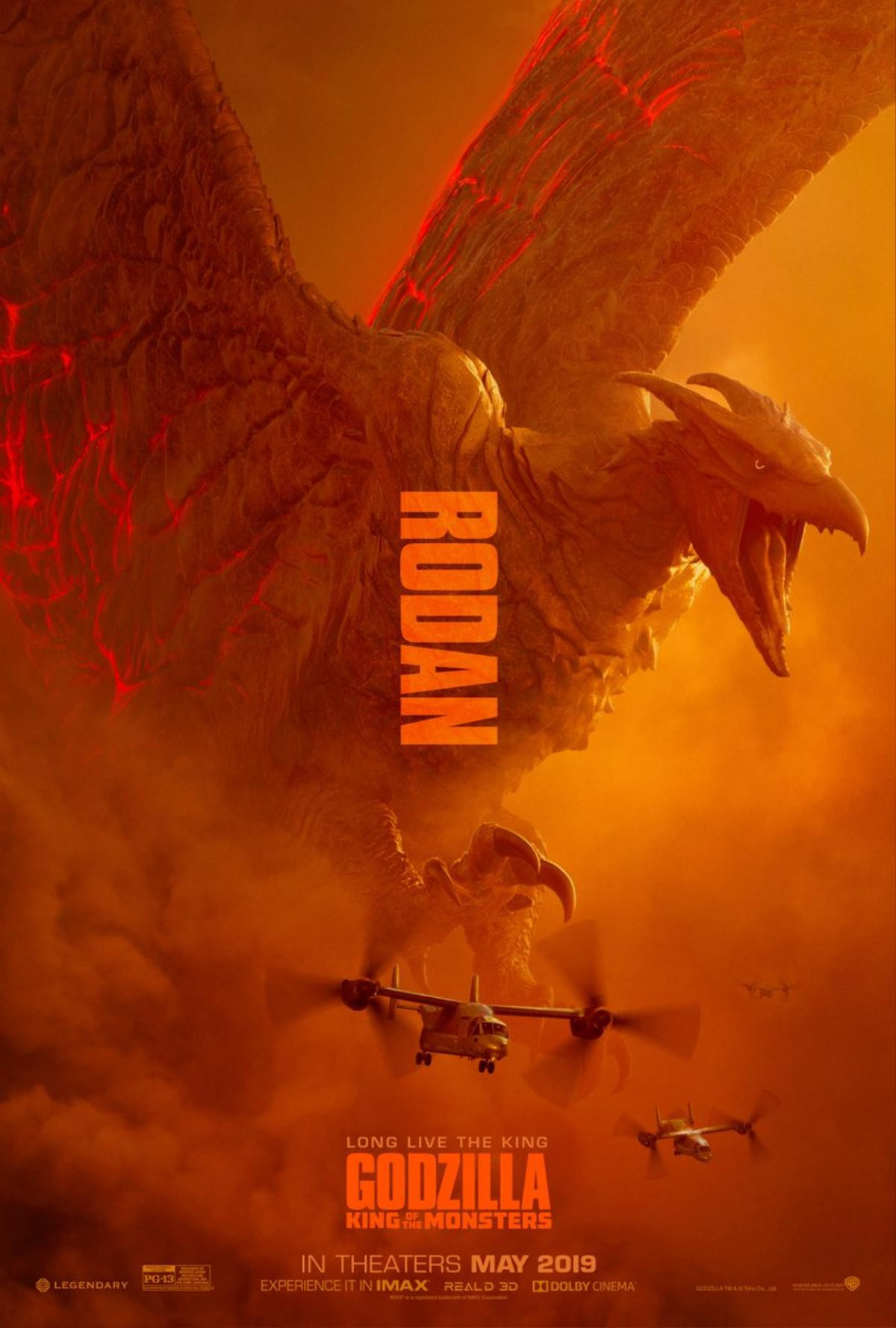 Phim Godzilla: King of the Monsters: Hồ sơ về bộ 3 quyền lực: Rodan, Mothra và Ghidorah Ảnh 5