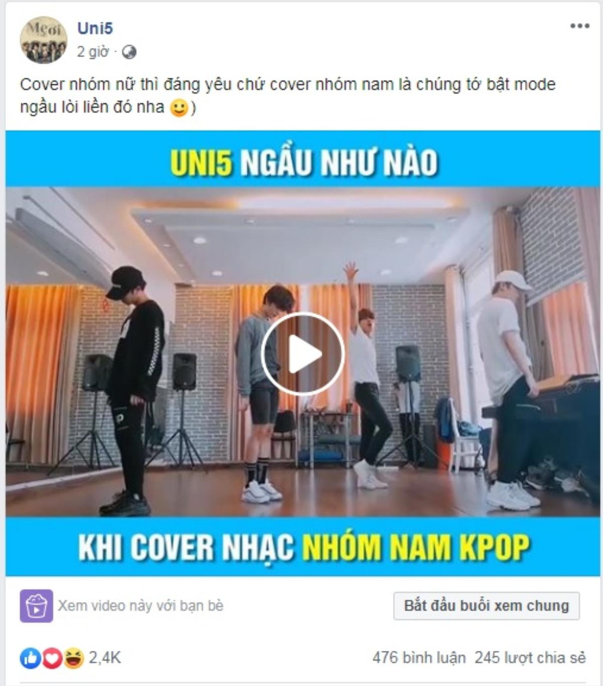 'Tỉnh' như fan Uni5: Mê mệt ngắm thần tượng dance cover Kpop nhưng không quên giục… comeback Ảnh 1