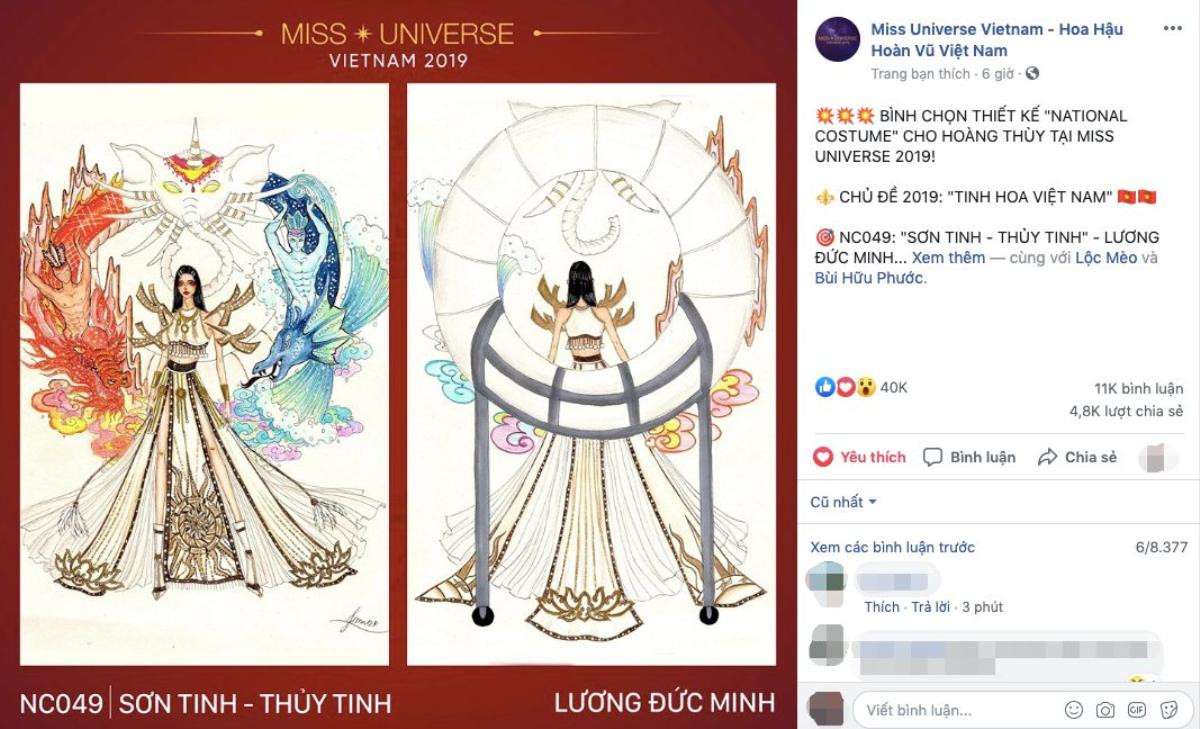 quốc phục hoàng thuỳ miss universe 2019