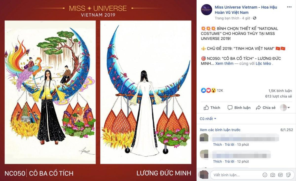 quốc phục hoàng thuỳ miss universe 2019