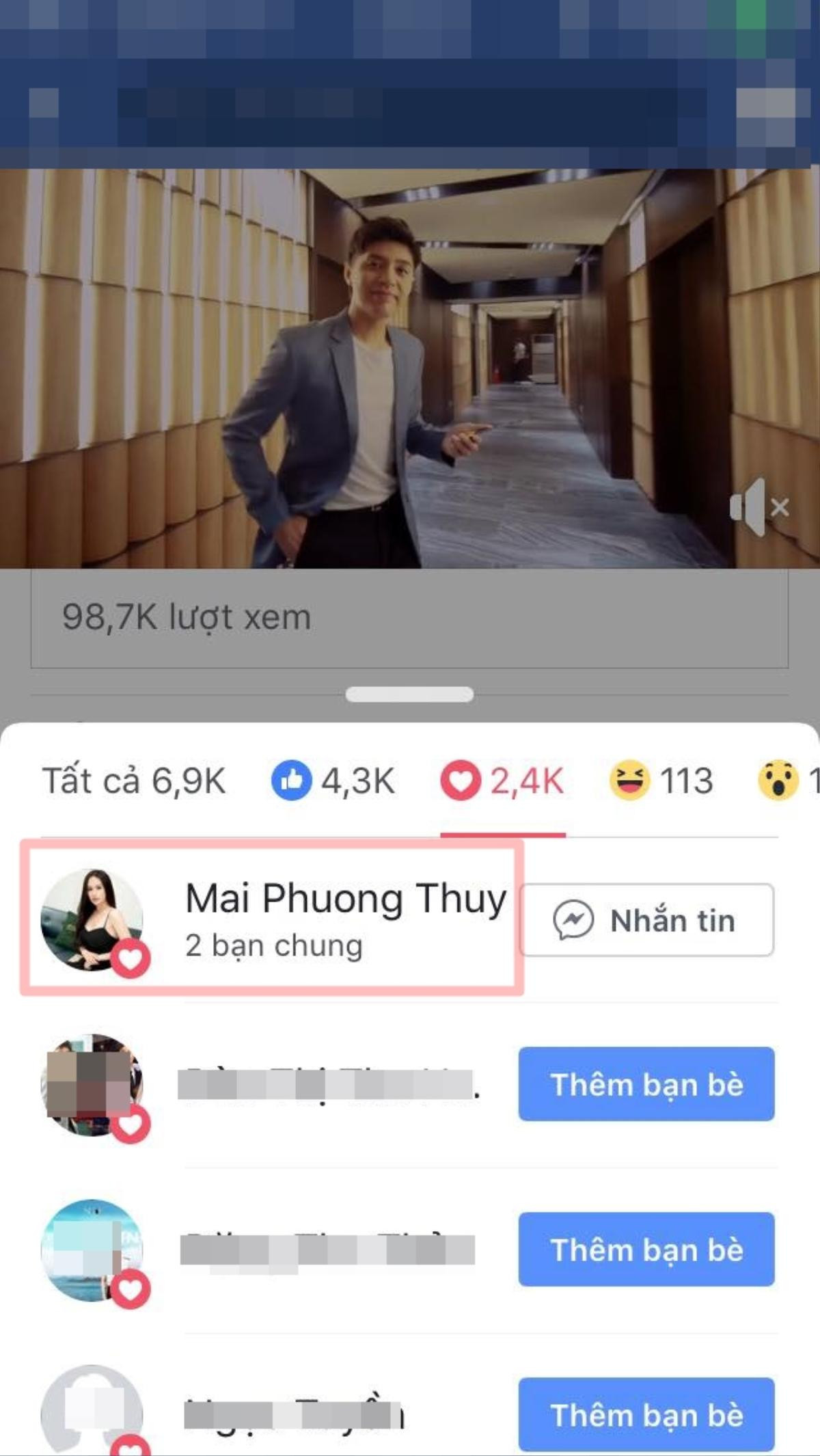 Mai Phương Thúy 'bí từ' khi bị fan bắt gặp 'canh me' facebook Noo Phước Thịnh Ảnh 5