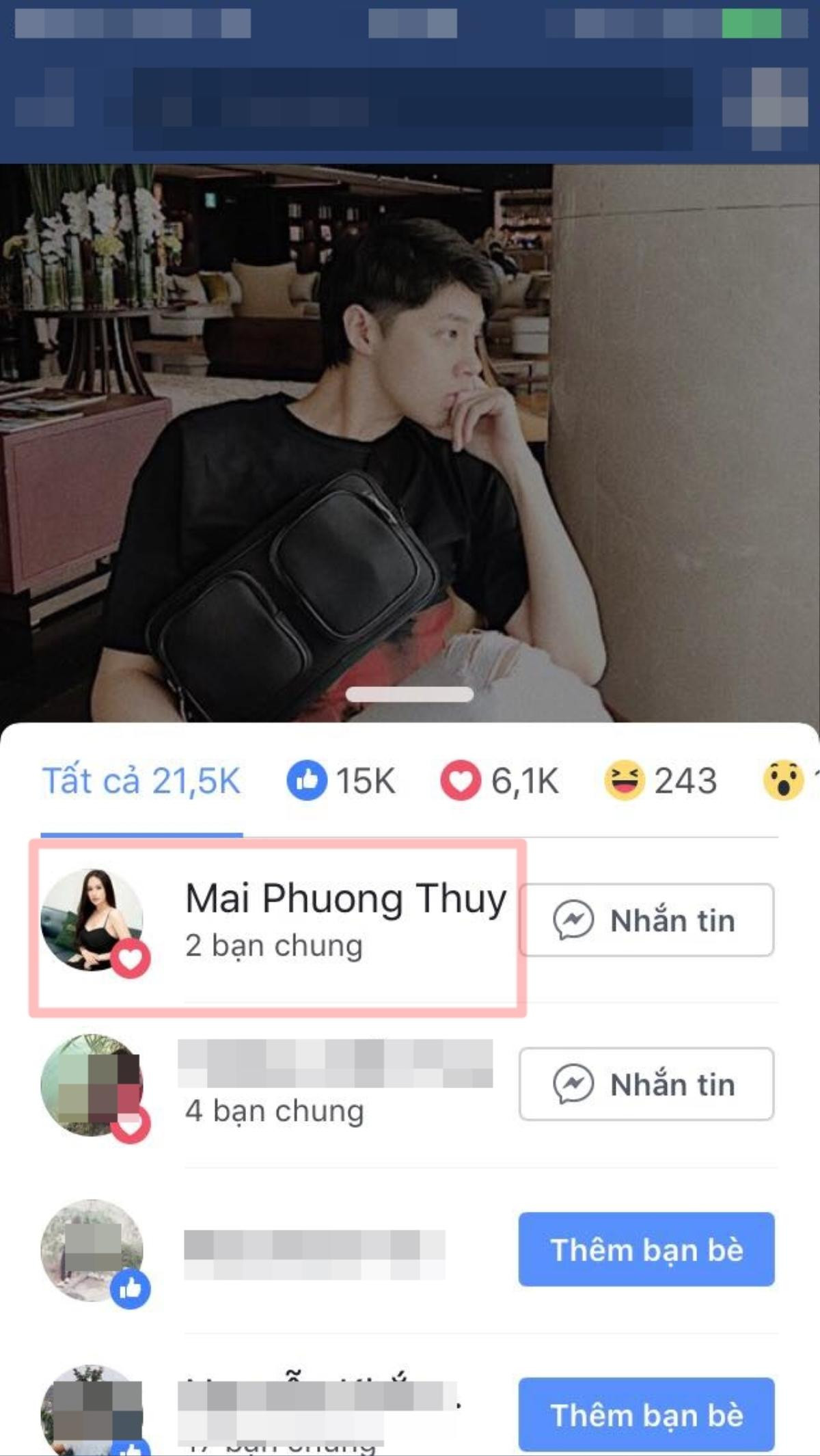 Mai Phương Thúy 'bí từ' khi bị fan bắt gặp 'canh me' facebook Noo Phước Thịnh Ảnh 4