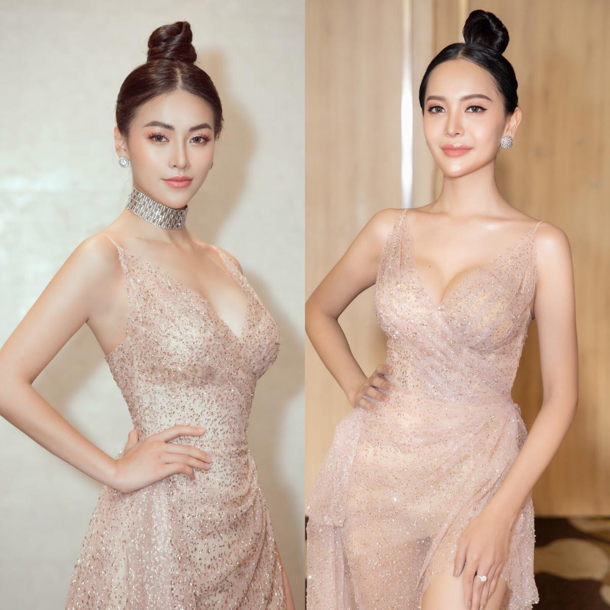 Cùng là chiếc váy mong manh khoe 90% cơ thể, á quân Miss Tiffany Phương Vy - Miss Earth Phương Khánh ai gợi cảm hơn? Ảnh 7