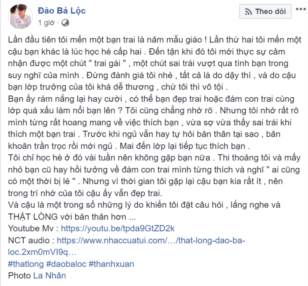 Đào Bá Lộc tiết lộ lần đầu mến bạn trai từ năm… mẫu giáo Ảnh 2