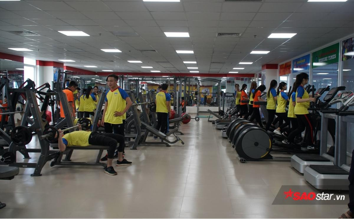 Đã mắt chiêm ngưỡng phòng GYM hiện đại và đẳng cấp của sinh viên Đại học HUTECH Ảnh 5