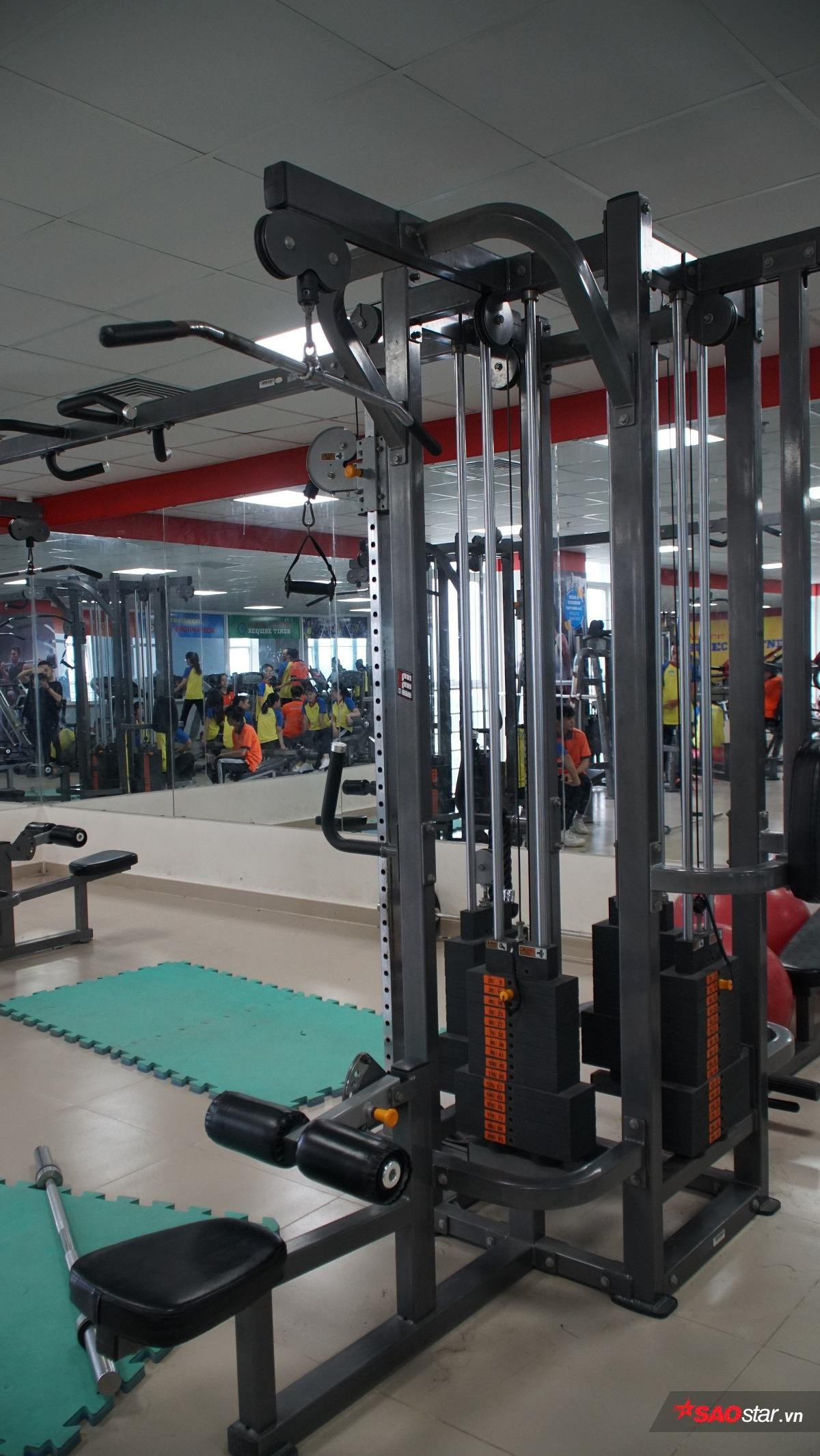 Đã mắt chiêm ngưỡng phòng GYM hiện đại và đẳng cấp của sinh viên Đại học HUTECH Ảnh 13