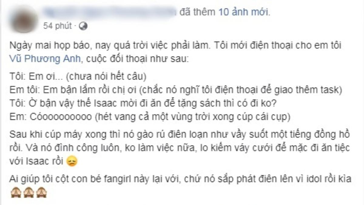 Jun Vũ mất bình tĩnh vì Isaac hẹn ăn tối, tính luôn chuyện có con và đặt tên Ảnh 1