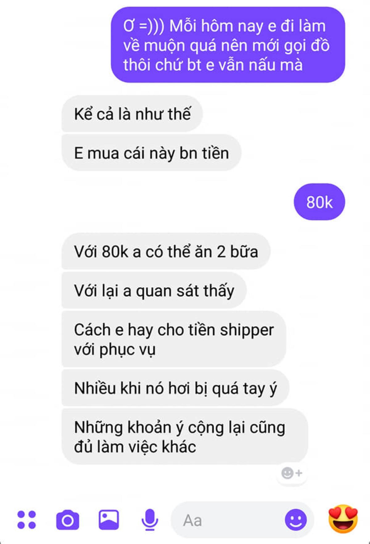 Tips thêm tiền cho shipper, cô gái bị người yêu mắng mỏ là 'lãng phí, sĩ diện' và đòi chia tay Ảnh 3