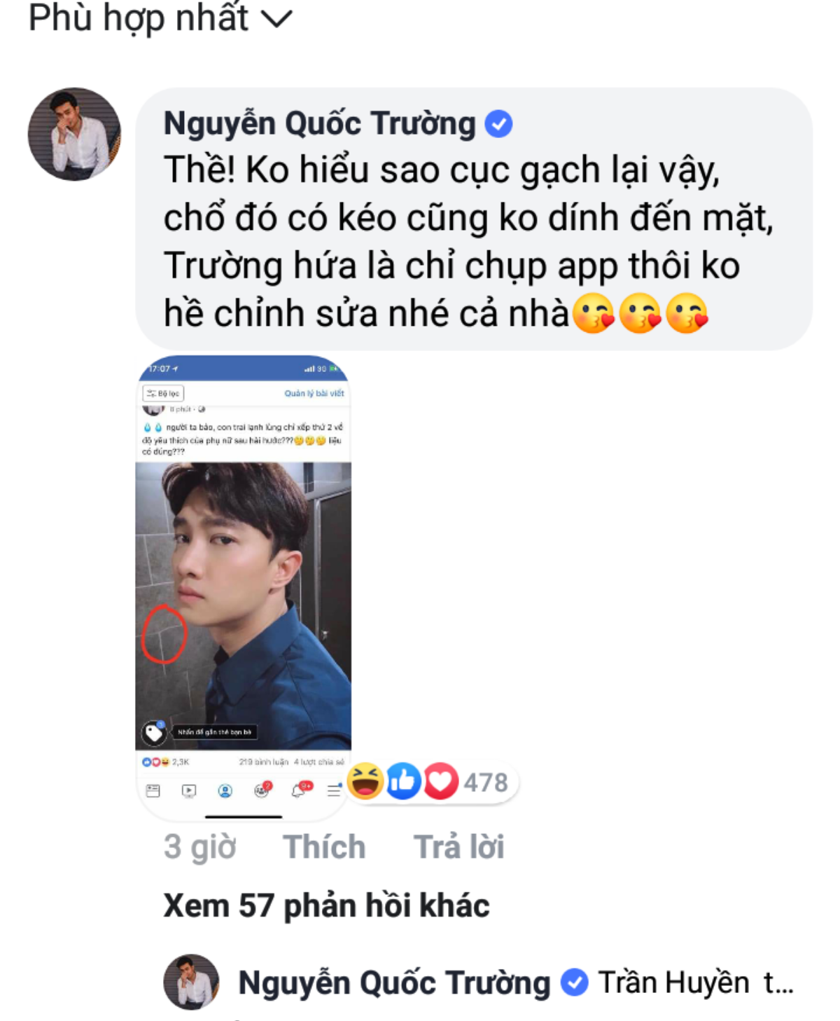 Nhọ như Quốc Trường, vừa bị Bảo Thanh 'tố giác' selfie trong toilet vừa bị các fan soi ra điểm bất thường này Ảnh 3