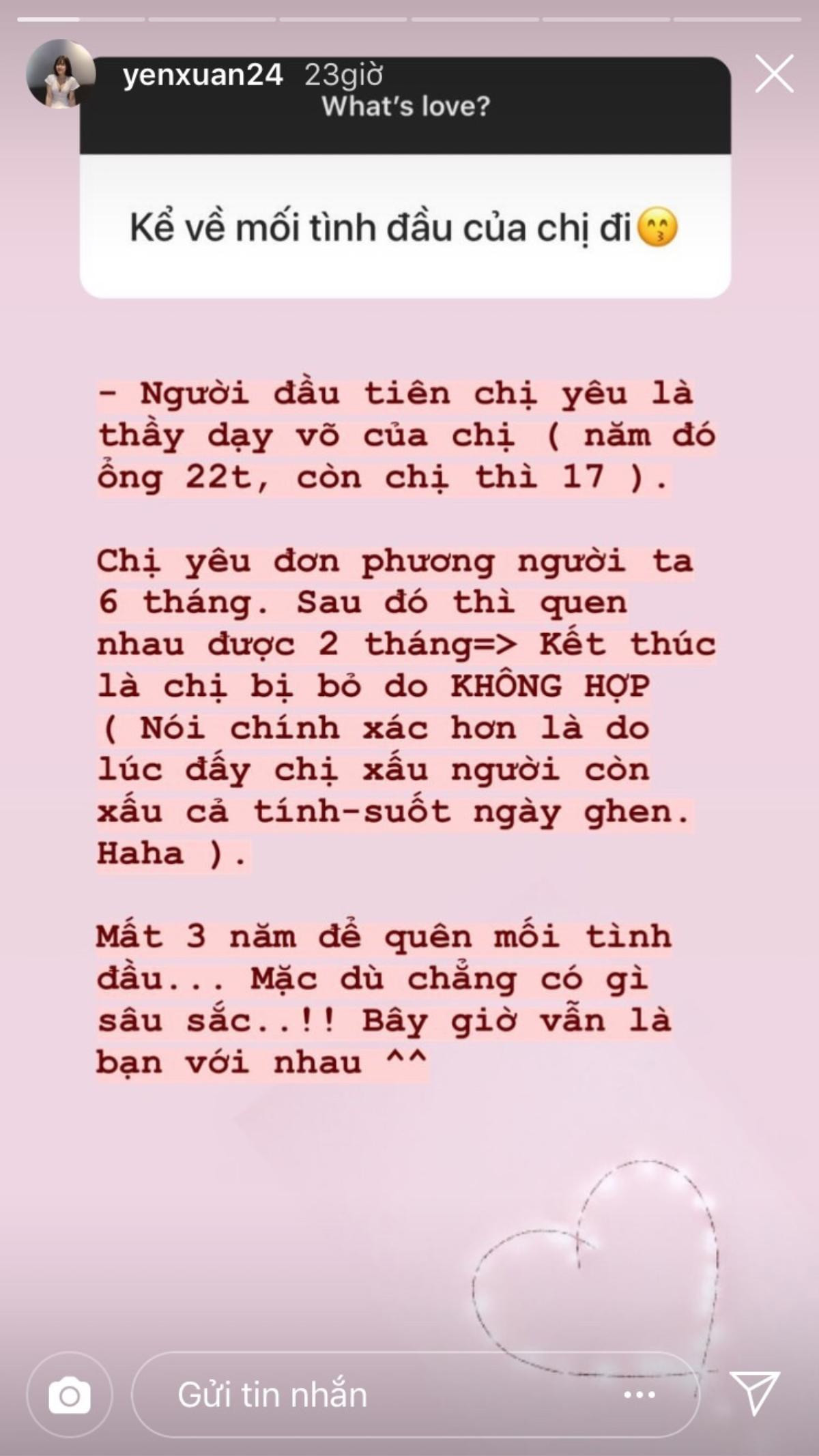 Trước khi 'đá cặp' với Lâm tây, Yến Xuân yêu thầy giáo và sao U23 Việt Nam Ảnh 2