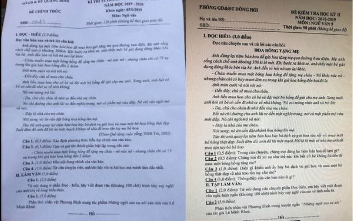 Vụ đề thi môn Văn vào lớp 10 trùng đề kiểm tra lớp 9: Công an tỉnh Quảng Bình vào cuộc điều tra Ảnh 2