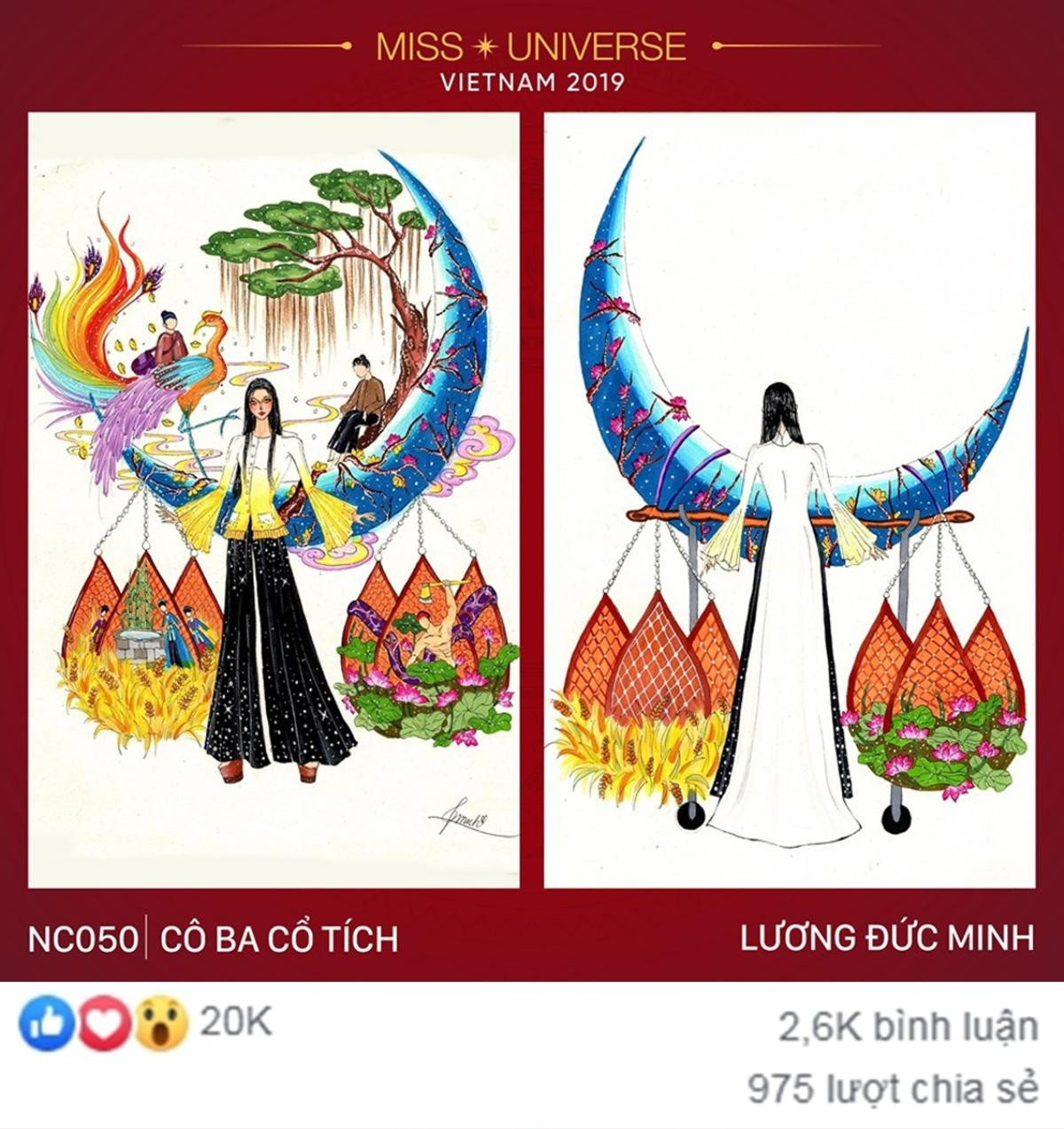 Có 5 bài thi được vote 'điên đảo', NTK 2k3 chắc suất làm National Costume cho Hoàng Thùy? Ảnh 3