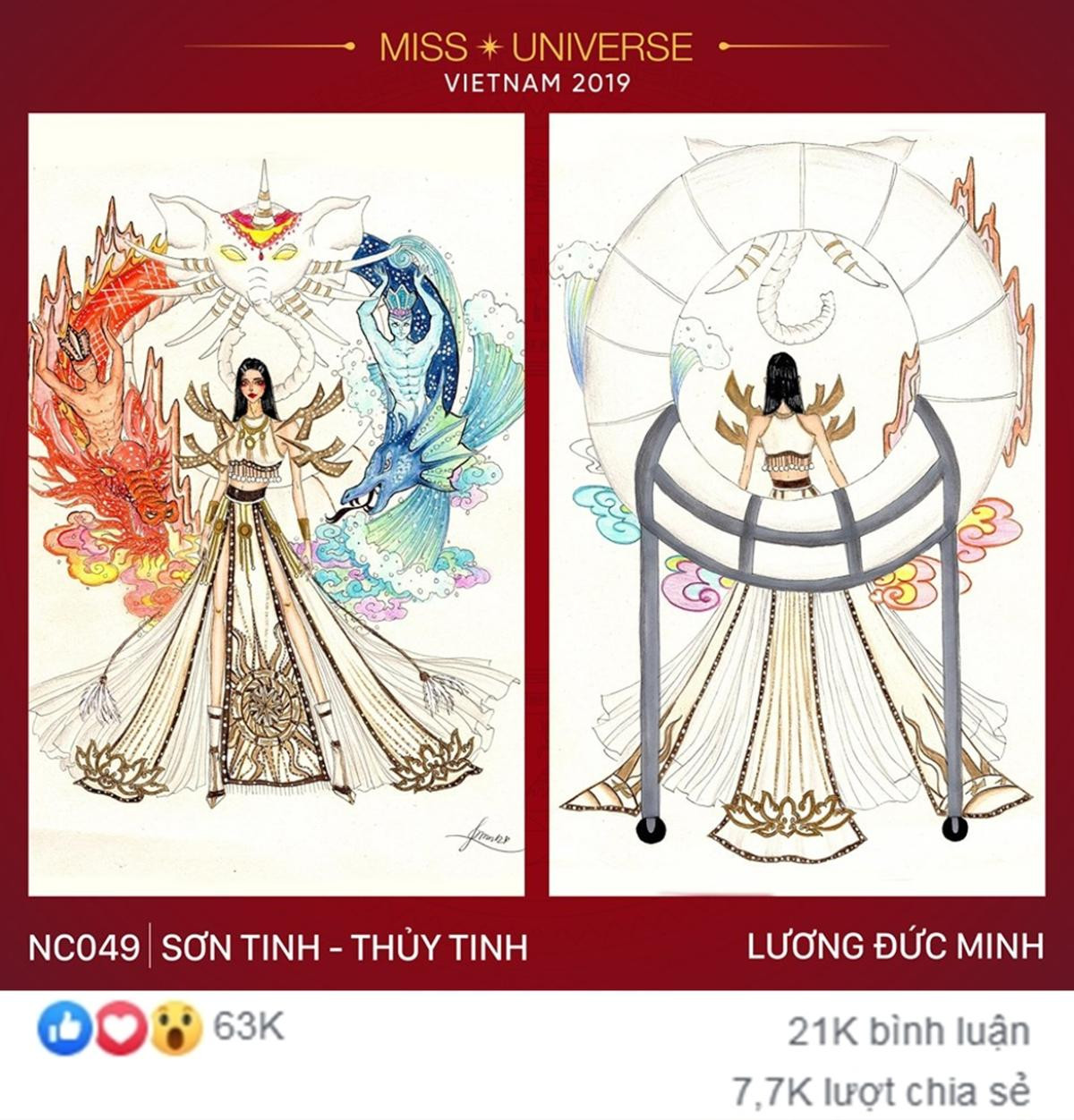 Có 5 bài thi được vote 'điên đảo', NTK 2k3 chắc suất làm National Costume cho Hoàng Thùy? Ảnh 2