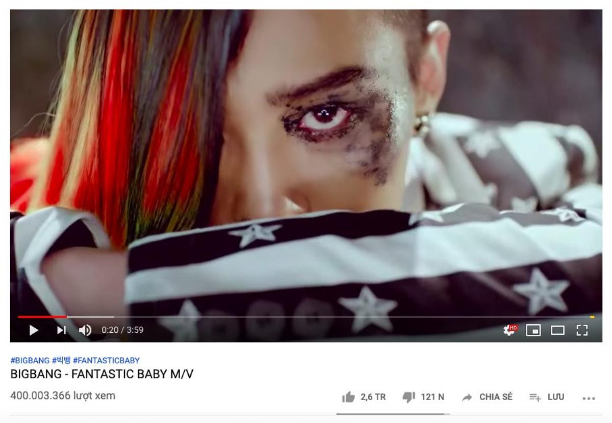 Vắng bóng bấy lâu, BIGBANG vẫn nghiễm nhiên lập thành tích 'khủng' trên Youtube nhờ MV 400 triệu view này! Ảnh 1