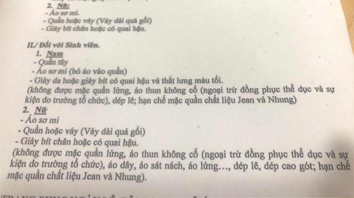 Quy định 'sinh viên không được mang giày cao gót, hạn chế mặc quần jean' của ĐH Bách khoa TP.HCM gây xôn xao Ảnh 1