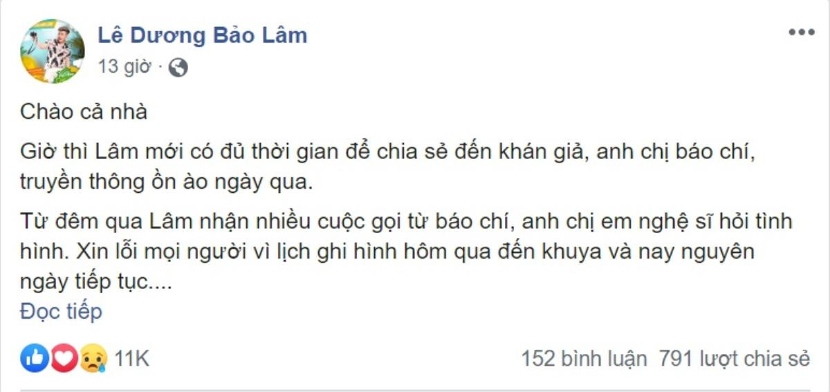 Lê Dương Bảo Lâm chính thức lên tiếng khi bị nghi dựng cảnh hành hung: 'Chẳng ai dại dàn cảnh đánh đập khi mẹ và vợ con đều ở đó' Ảnh 2