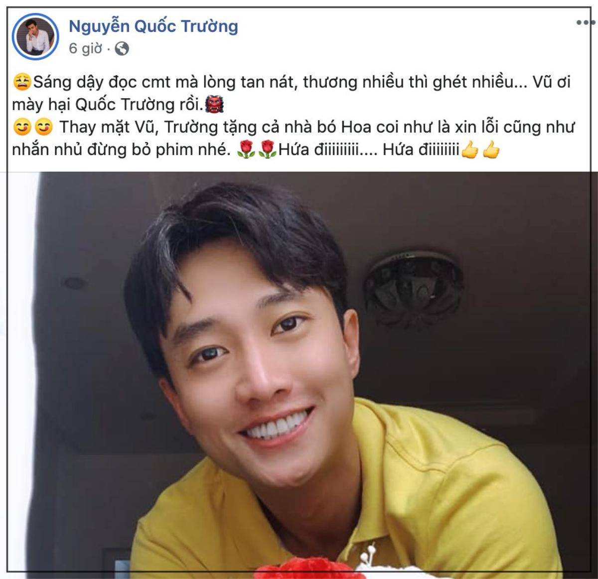 Fans lao vào FB của Quốc Trường thả phẫn nộ vì dám lên giường với gái lạ, gọi Vũ là 'ăn tạp' Ảnh 6