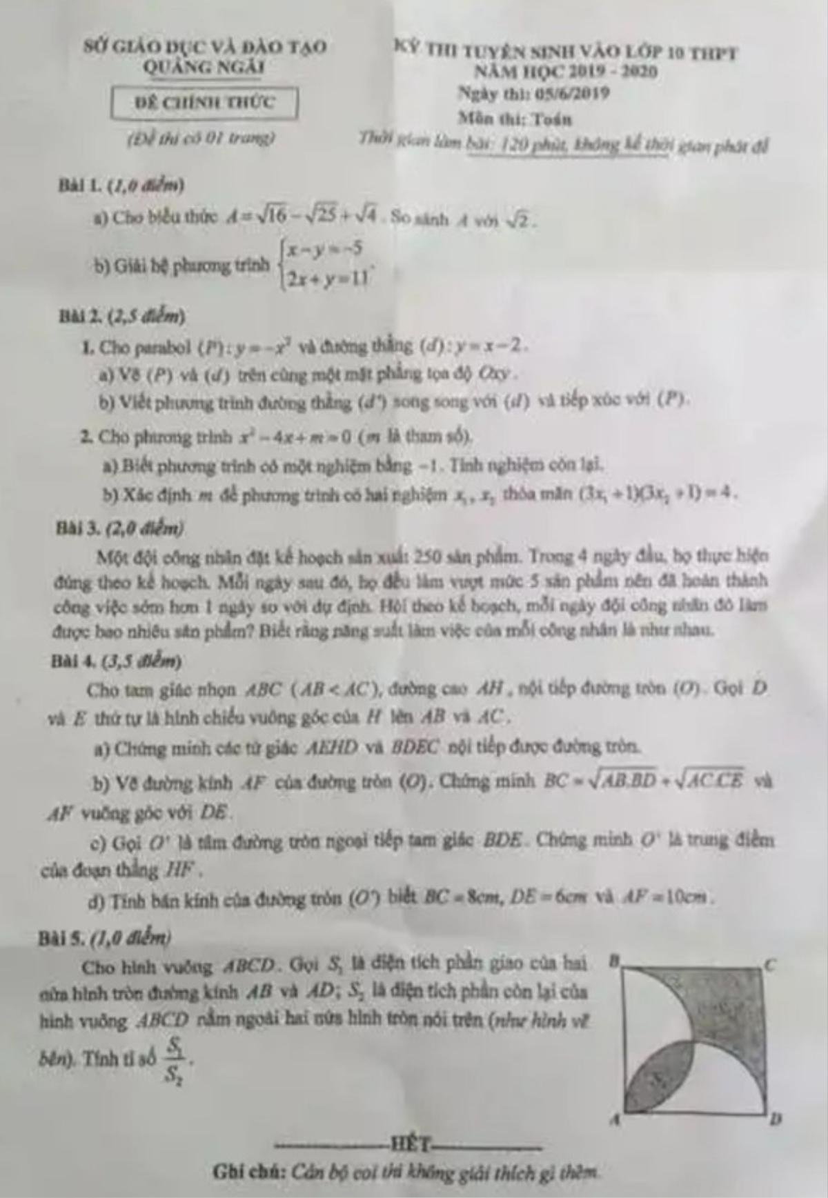 Hàng loạt những sự cố trong kỳ thi tuyển sinh vào lớp 10 năm 2019, 'báo động đỏ' trong công tác quản lý của ngành giáo dục Ảnh 3