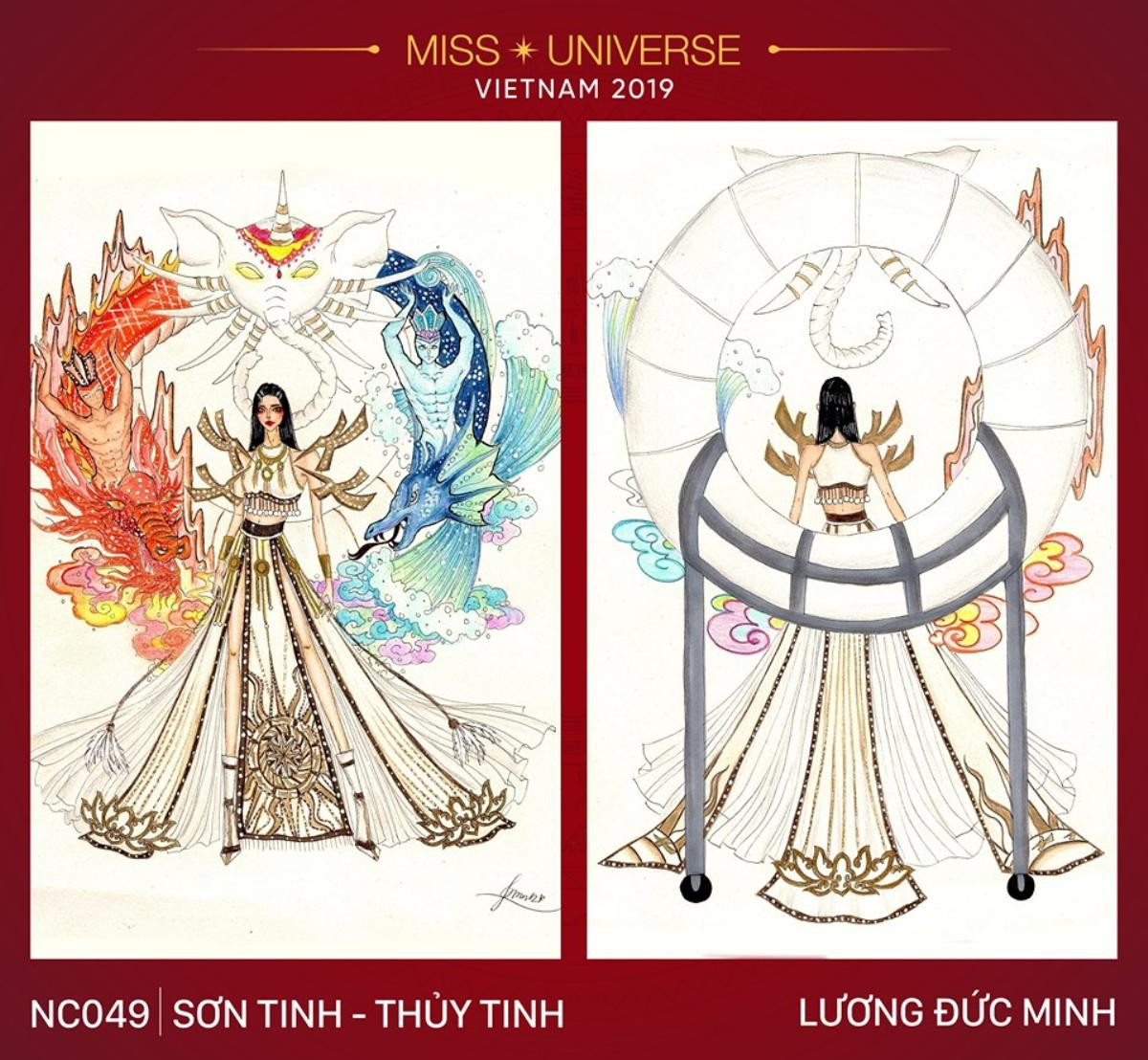 Xuất hiện mẫu thiết kế của cựu thí sinh Top 5 National Costume mùa trước hot hơn cả 'Sơn Tinh - Thủy Tinh' Ảnh 1