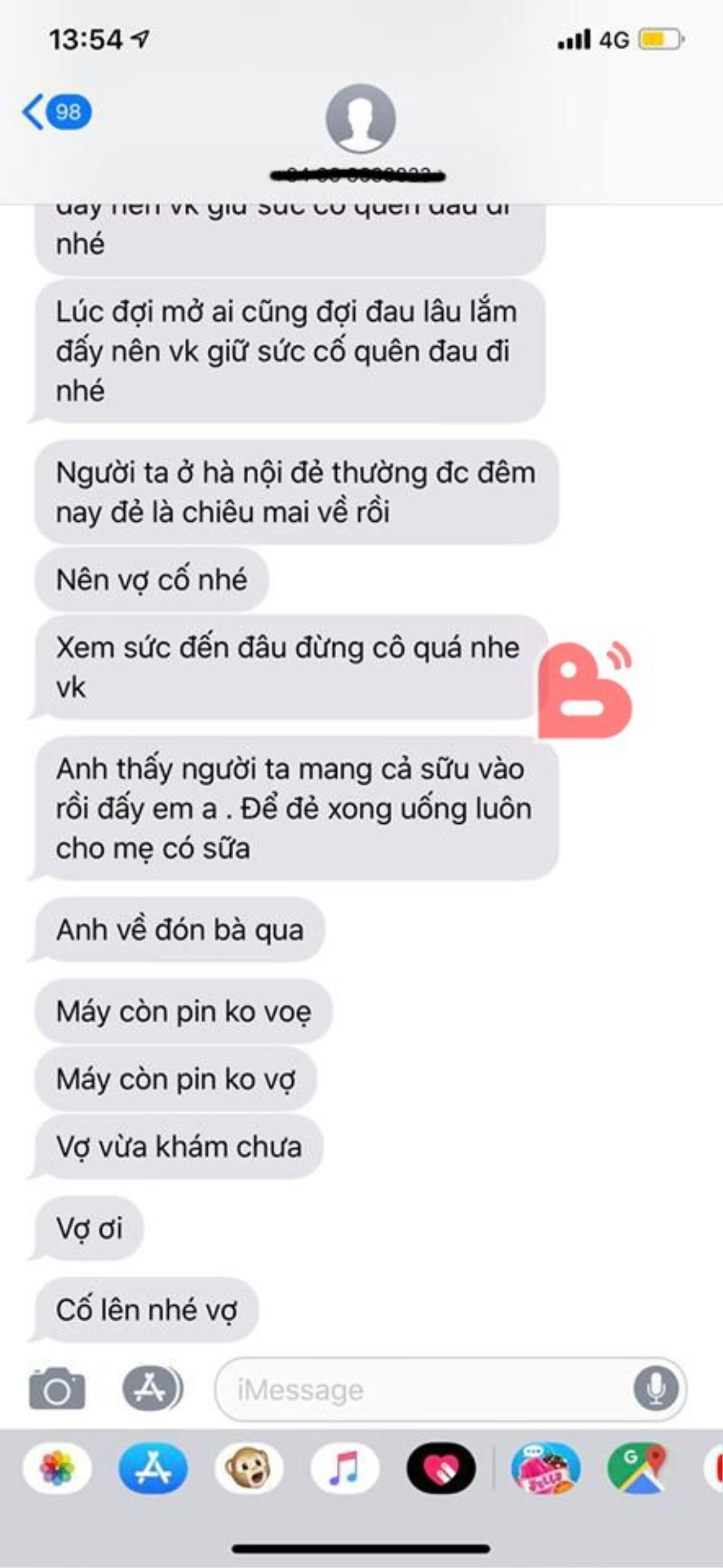 Chờ vợ đẻ, anh chồng gửi loạt tin nhắn đáng yêu ‘vô đối’ khiến vợ hạnh phúc đến… phát khóc Ảnh 3