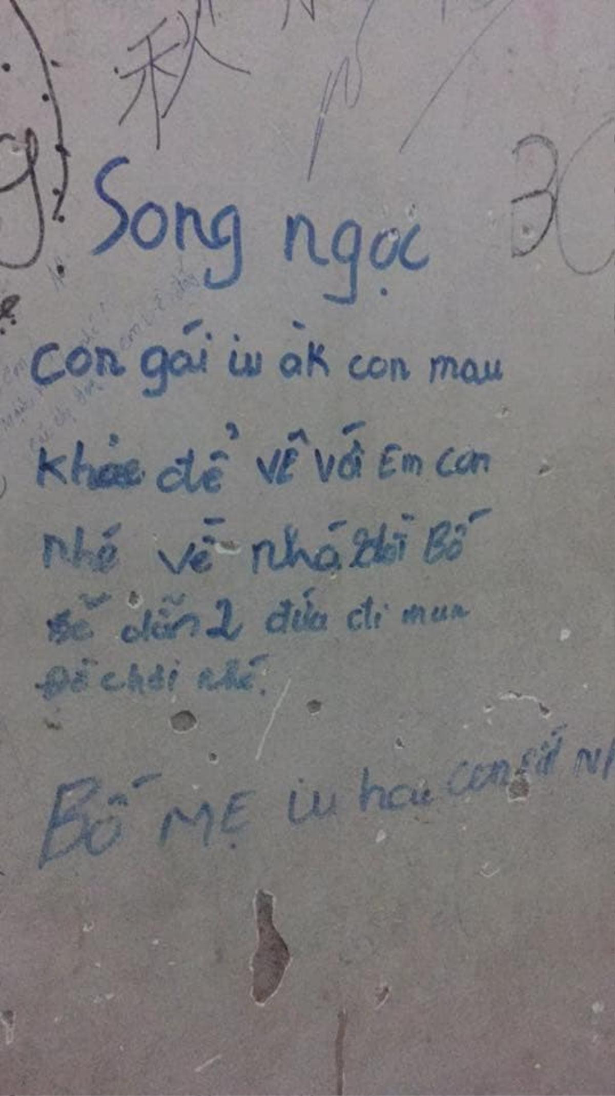 Vào viện chăm em trai bệnh, cô gái bắt gặp những dòng chữ viết vội trên hành lang khiến ai nấy phải rơi nước mắt Ảnh 2