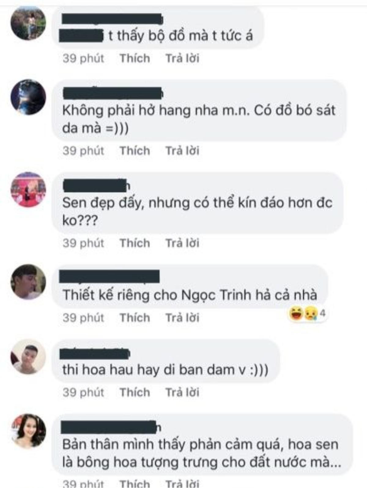 Lấy hoa sen che vùng nhạy cảm, trang phục dân tộc dành cho Hoàng Thùy bị phản đối kịch liệt Ảnh 4