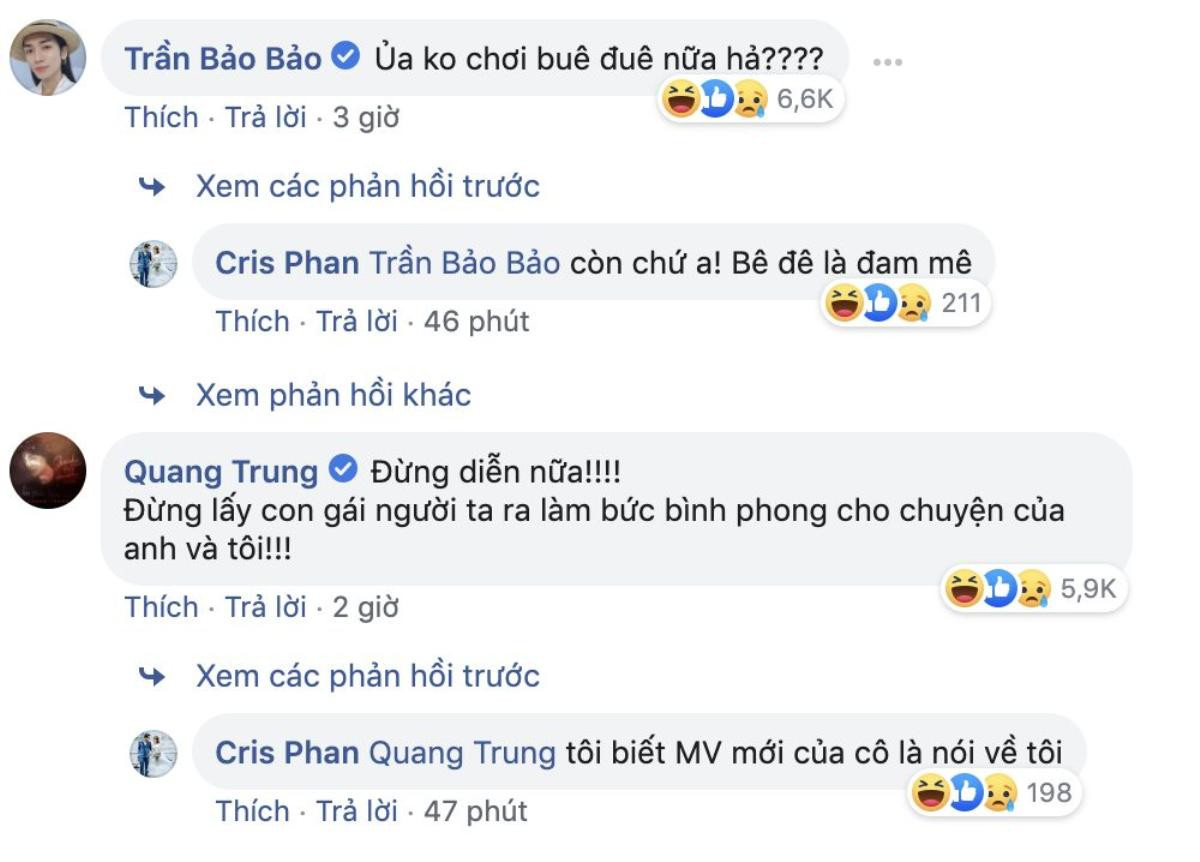 'Nhọ' như Cris Phan: Đăng ảnh cưới tình cảm, toàn bị BB Trần, Huy Cung vô hỏi 'Ủa không chơi 3D nữa hả anh?' Ảnh 7