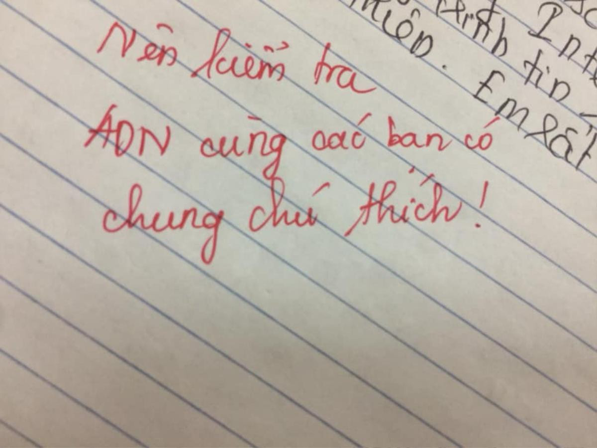 Phát hiện học trò làm bài giống hệt nhau, nữ giáo viên viết lời phê nhẹ nhàng mà sâu cay 'Nên kiểm tra ADN những bạn có chung chú thích' Ảnh 2