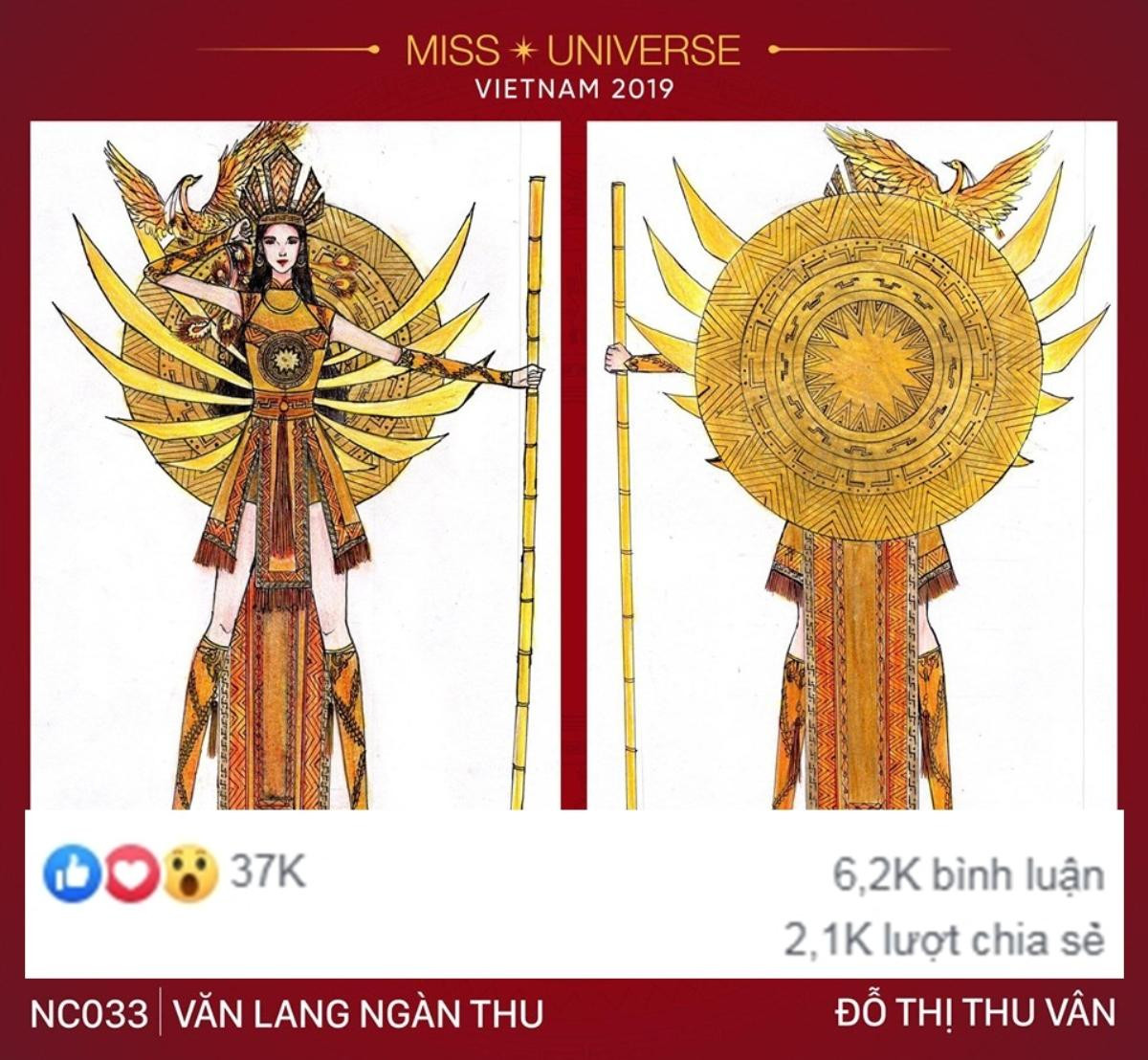 Top 10 thiết kế dẫn đầu bình chọn National Costume: Mẫu Hoàng Thùy ưng ý bao nhiêu điểm? Ảnh 4