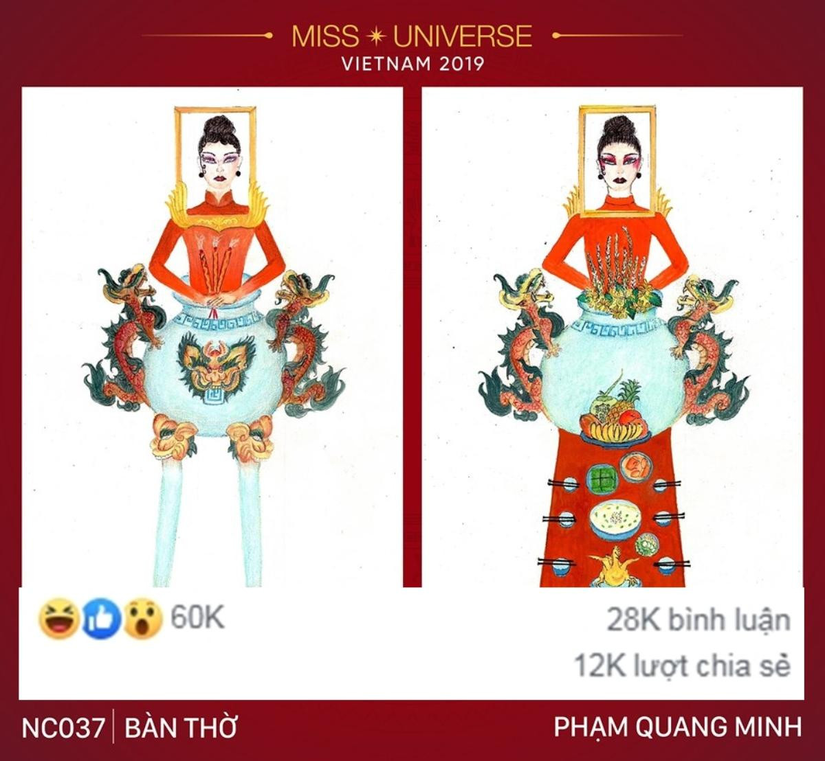 Top 10 thiết kế dẫn đầu bình chọn National Costume: Mẫu Hoàng Thùy ưng ý bao nhiêu điểm? Ảnh 1