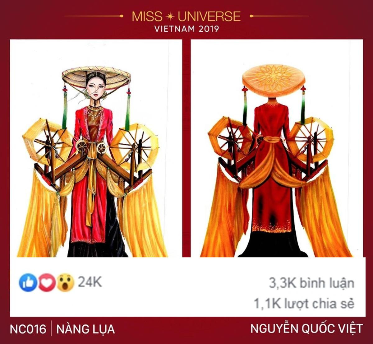 Top 10 thiết kế dẫn đầu bình chọn National Costume: Mẫu Hoàng Thùy ưng ý bao nhiêu điểm? Ảnh 10