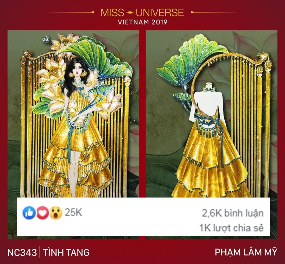 Top 10 thiết kế dẫn đầu bình chọn National Costume: Mẫu Hoàng Thùy ưng ý bao nhiêu điểm? Ảnh 9