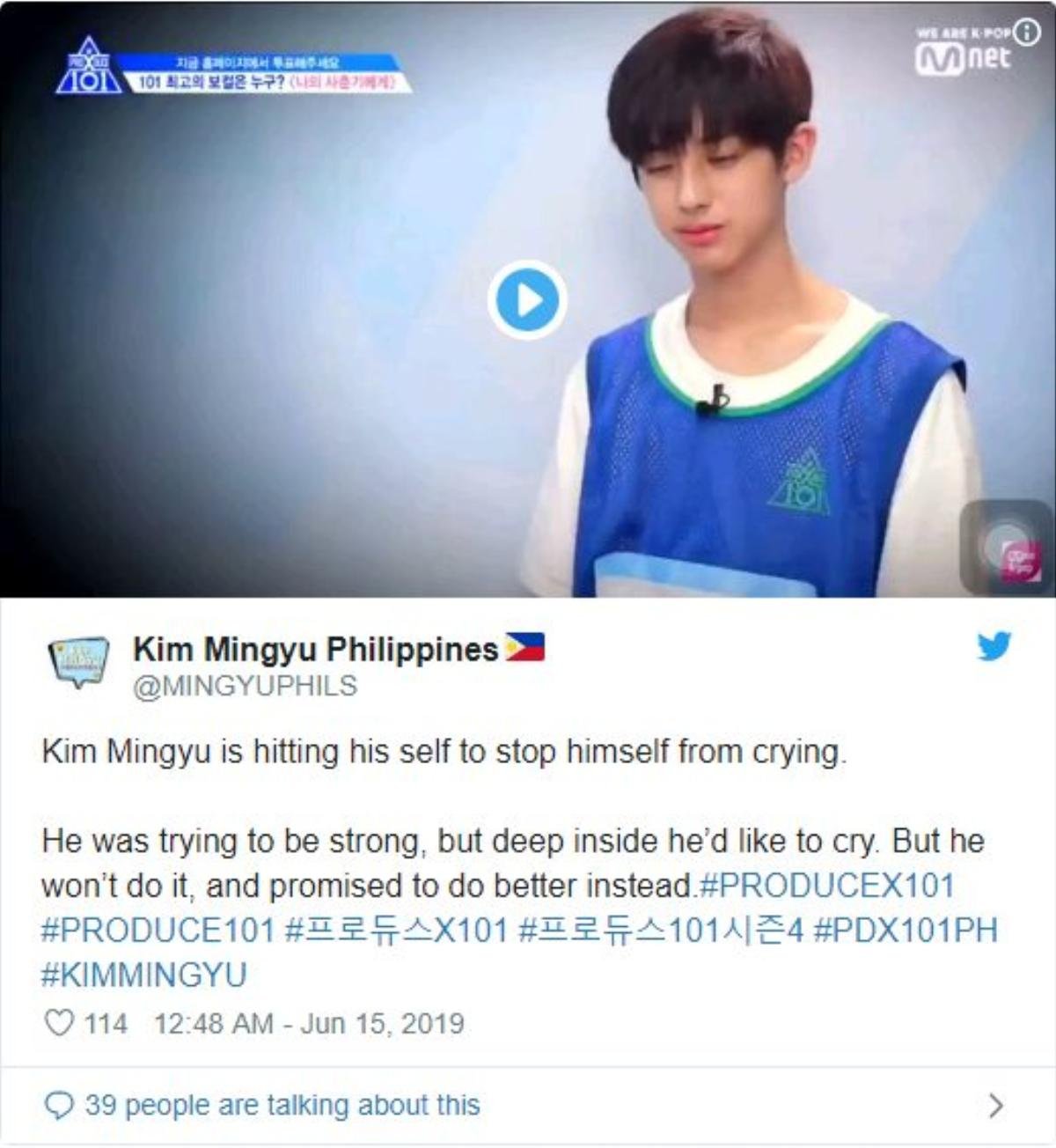 Produce X 101: Kim Mingyu rơi nước mắt khi nói về những bình luận tiêu cực Ảnh 7