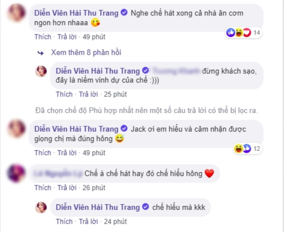 Thu Trang đã rất cố gắng, Jack và K-ICM đã cảm nhận được giọng ca của nữ danh hài này chưa? Ảnh 4