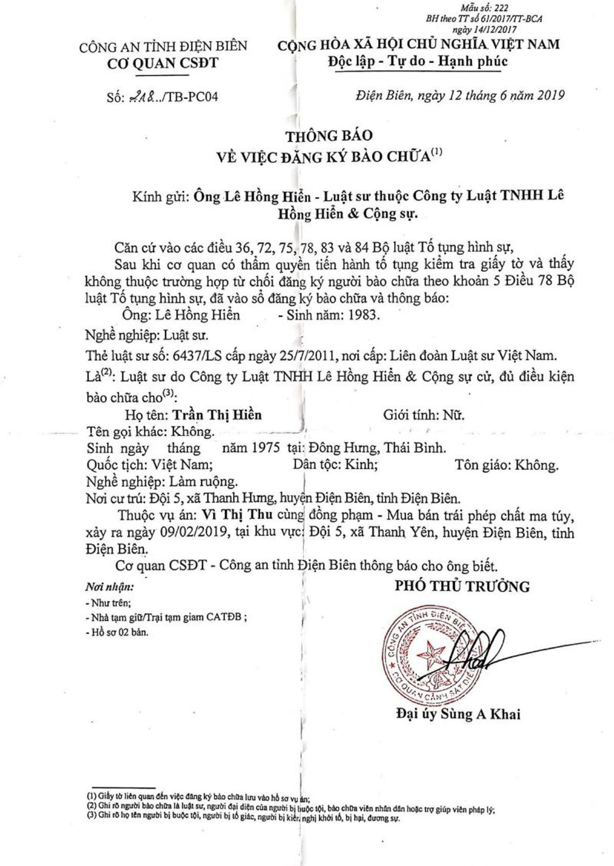 Thông tin mới nhất vụ mẹ nữ sinh giao gà liên quan đến ma túy với vợ Vì Văn Toán - kẻ chủ mưu sát hại con gái Ảnh 1