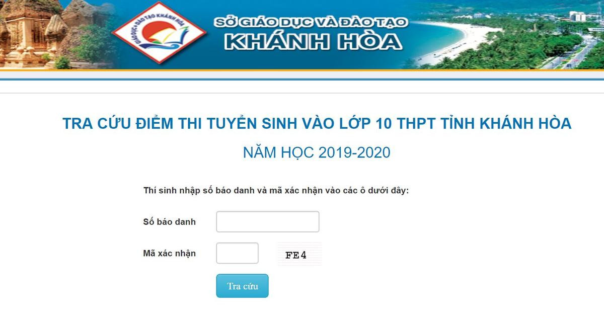 Khánh Hòa công bố điểm thi tuyển sinh lớp 10 năm 2019: Gần 700 thí sinh bị điểm 0 môn Toán Ảnh 1