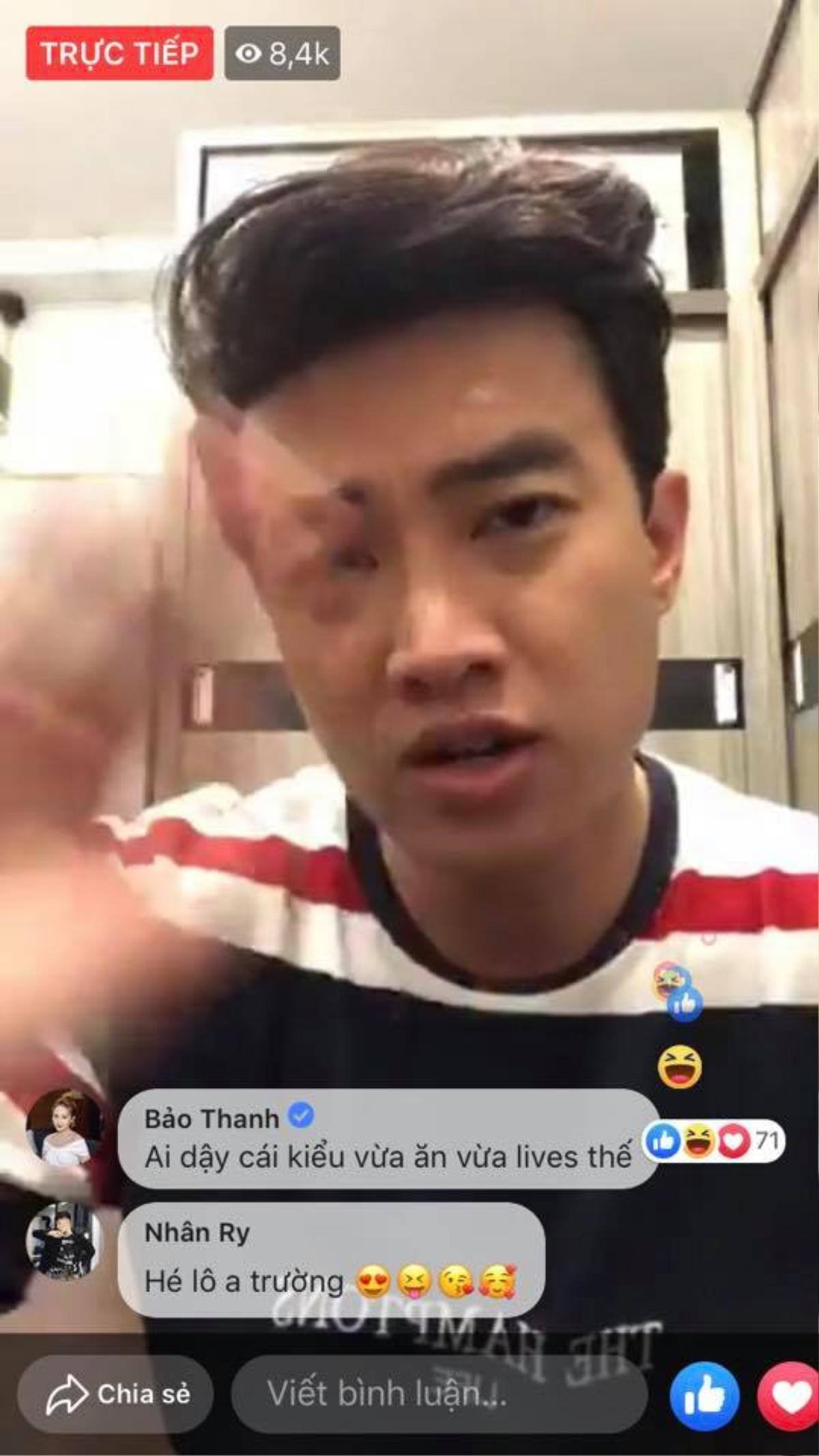 Vừa về Sài Gòn, Quốc Trường đã livestream với fans, bị Bảo Thanh vô cà khịa: 'Nhạt quá nên không ai đặt câu hỏi' Ảnh 3