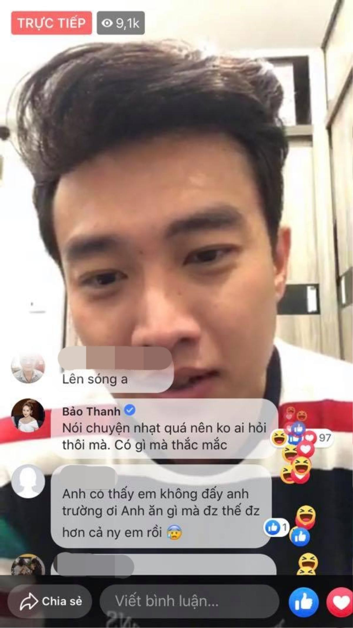 Vừa về Sài Gòn, Quốc Trường đã livestream với fans, bị Bảo Thanh vô cà khịa: 'Nhạt quá nên không ai đặt câu hỏi' Ảnh 5