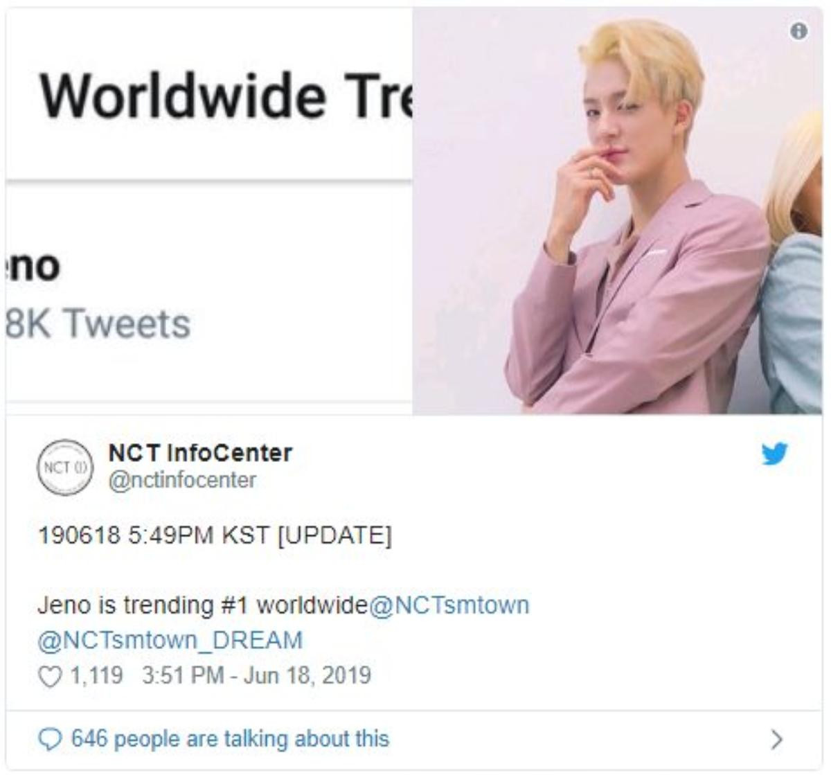 Jeno đổi kiểu tóc và trở thành #1 trending Twitter toàn cầu Ảnh 3