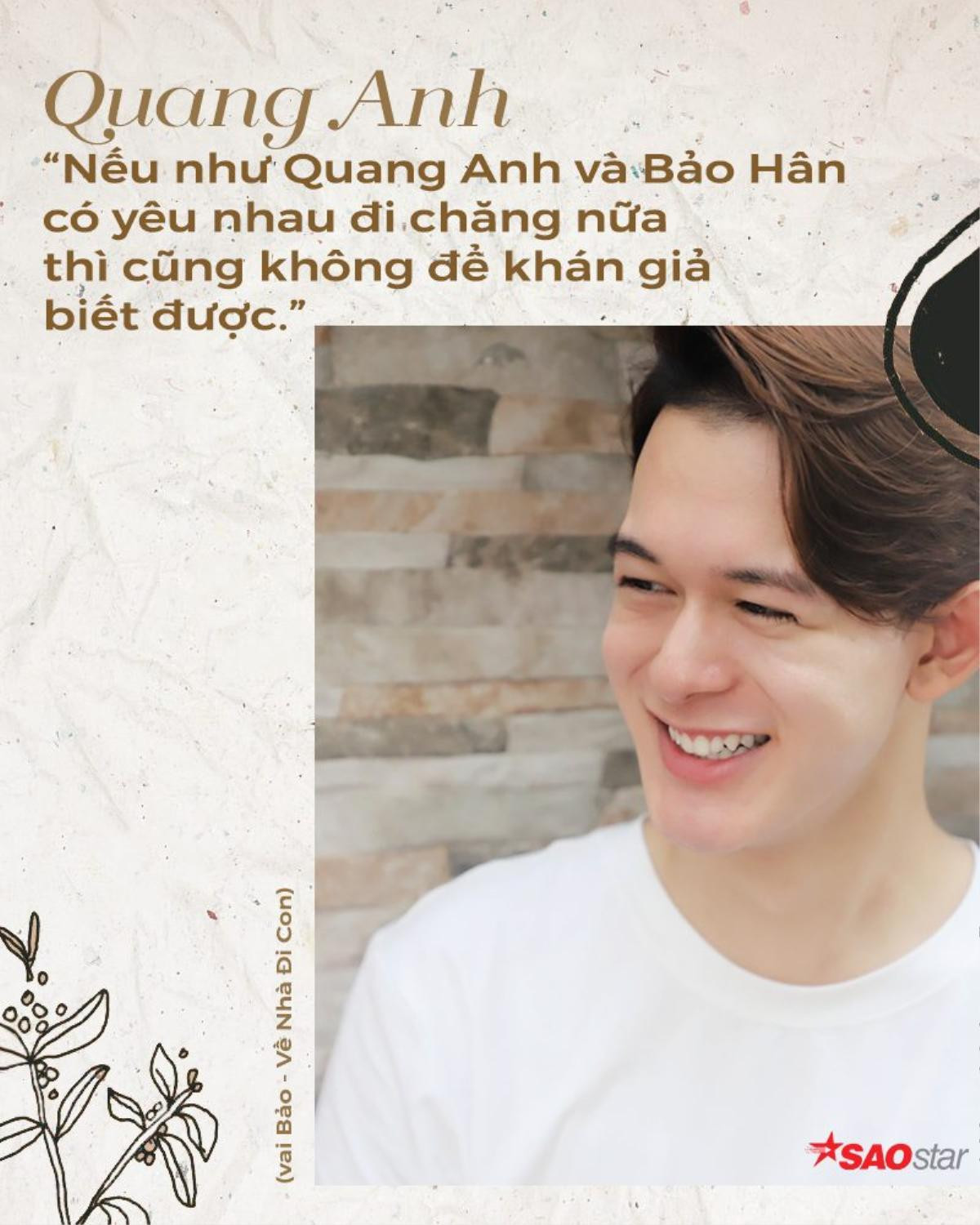 Quang Anh (Về Nhà Đi Con) tiết lộ về cái kết của 'cặp đôi chim ri', khẳng định Vũ - Thư sẽ còn nhiều sóng gió Ảnh 4