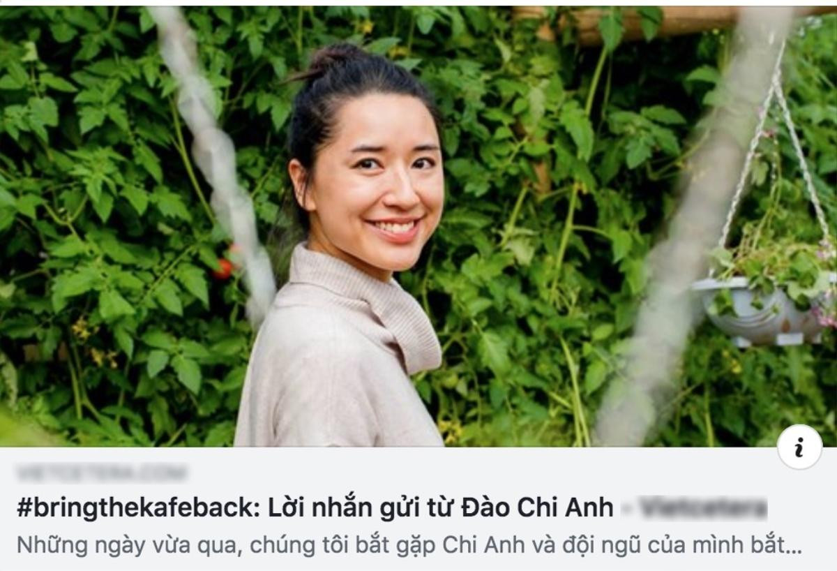 Bài chia sẻ của CEO Đào Chi Anh về dự định mở lại The KAfe.