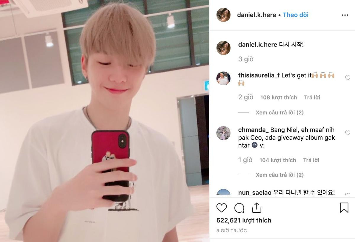 Kang Daniel 'thả thính' fan liên tiếp 2 lần trong 1 ngày, ngầm thông báo ngày 'comeback' cận kề? Ảnh 3