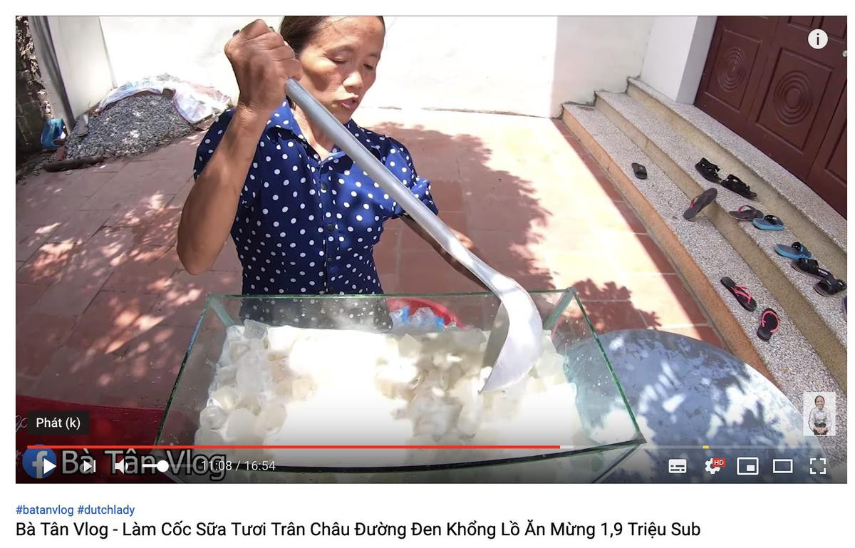 Cộng đồng mạng tranh cãi kịch liệt trước nghi vấn Bà Tân Vlog dùng cùng 1 chiếc vá để cho heo ăn và… khuấy trà sữa Ảnh 4