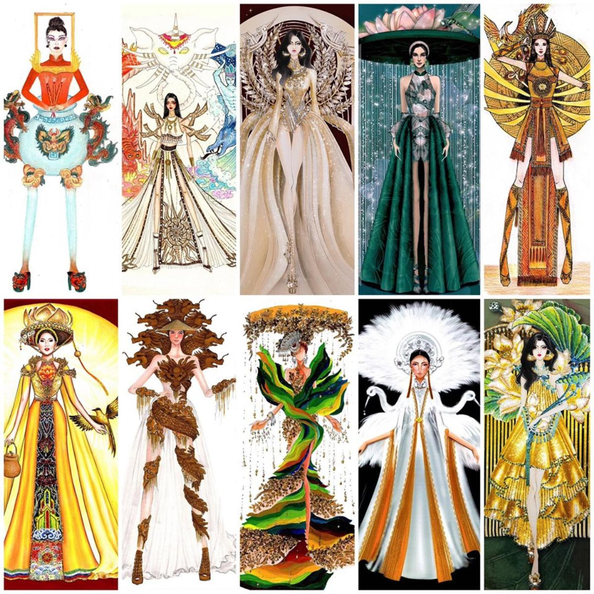 10 thiết kế đang dẫn đầu bình chọn National Costume cho Hoàng Thùy: 'Bàn thờ' vẫn hạng 1? Ảnh 2